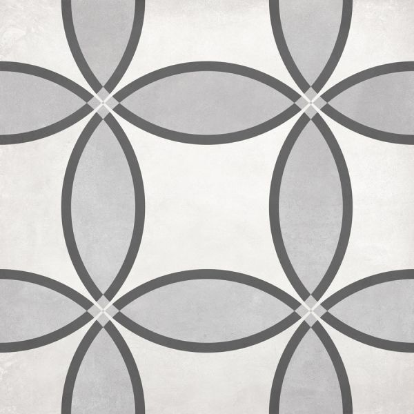 Form 8x8 Deco Zenith Glazed Porcelain Matte Ice