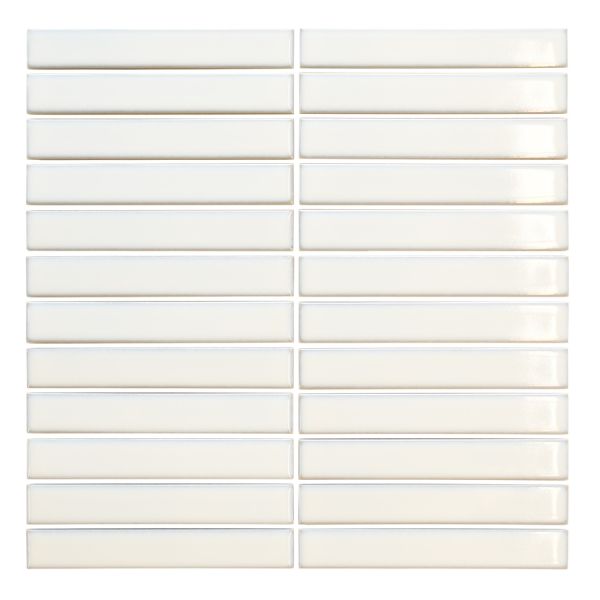 AMERI❤︎ Retro - 7/8”x 5 3/4” (11 1/2”x 11 3/4” Mesh Sheet) WhiteGlazed