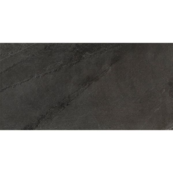 X Rock 12x24 Blacks Through Body Porcelain Matte - Rectified