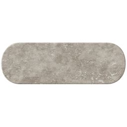 Cross Cut | 2" X 6" Silver Oval