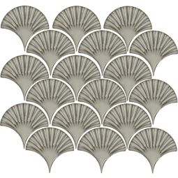 Kujacu | White 12" X 13" Mosaic