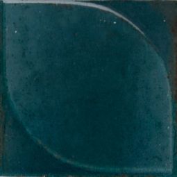 Lume Squared | 4" X 4" Blue 3D Dew Decor Gloss 