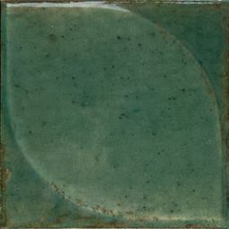 Lume Squared | 4" X 4" Green 3D Dew Decor Gloss 