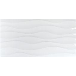 White Décor | 12"x 24" White Wavy White