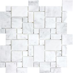 Bianco Venatino Marble | Versailles Mosaics (12x12 mesh sheet) - CLEARANCE