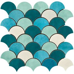 Shades | 12"x 12" Sea Mix Glazed Wall Tile - CLEARANCE