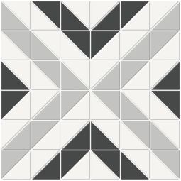 Soho Vintage | 2"x 2" Midnight Blend Cubic Pattern