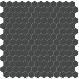 Soho Vintage | 1" Hexagon Retro Black