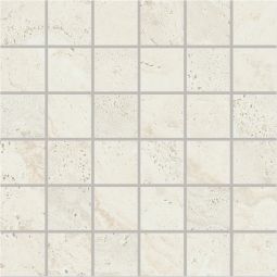 Unique Travertine | 2"x 2" Mosaics Minimal White 
