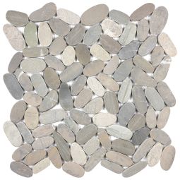 Zen Pebbles | 12"x 12" Mesh Sheet Vitality Mica