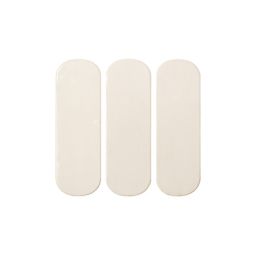 Ames Tile Calema Glazed Ceramic Wall Tile 2"x6" - White Gloss Oval