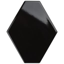 Elong | 4"x 6" Hex Dark Gloss Black - CLEARANCE