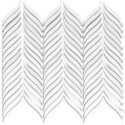 Folia And Atelier | 12 x 16" 3D Mosaic Folia White