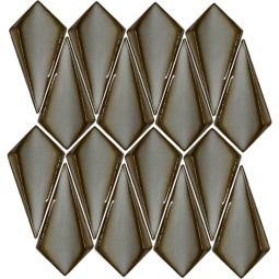 Katachi | Grey 13" X 14" Mosaic