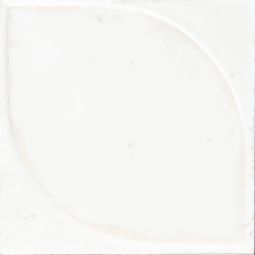 Lume Squared | 4" X 4" White 3D Dew Decor Gloss 