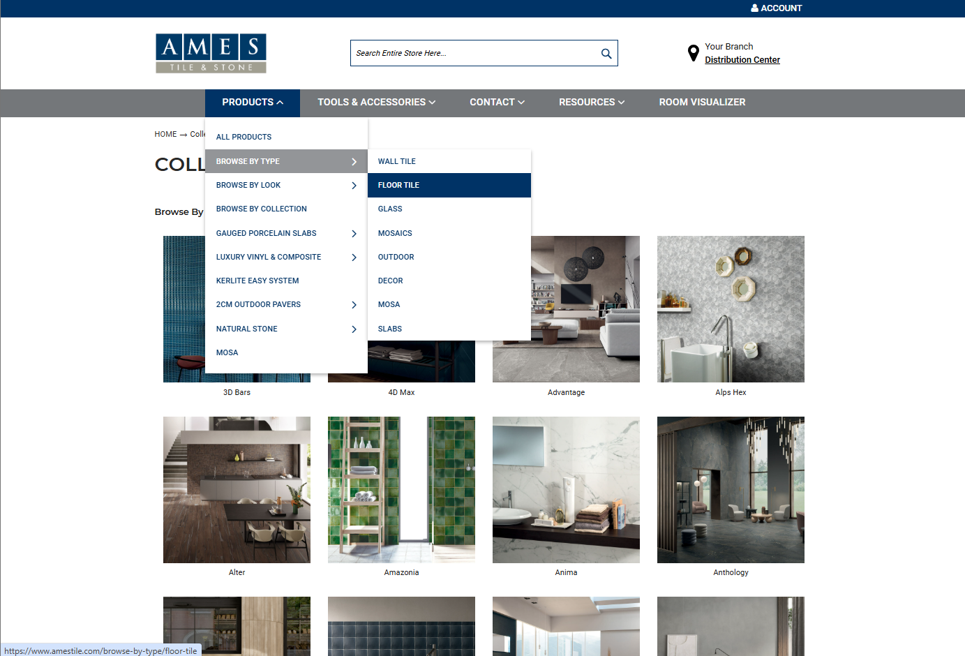 Product search screenshot